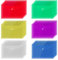 LZYKJGS 36 Stück Transparent Registermappen, Farbe Dokumententasche, Dokumententasche Transparent, Verschluss Dokumententasche, Dokumententasche A5, Wasserdicht, für Schule, Job, Büro und zu Hause