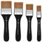 Paint Brushes for Acrylic Oil 4 pcs Large Flat Artist Brushes, Premium Nylon Hair Watercolor Brushes for Beginners Artists Paintings Watercolor, 2/3/4/5 cm