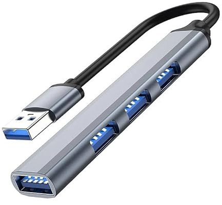 Hub USB C, 4 en 1 Adaptador USB C Puertos USB 3.0/2.0 USB Tipo C Hub, USB C Adaptador per MacBook Pro/Air, Smartphones, iPad Pro, Surface Pro, Chromebook (Tipo C)