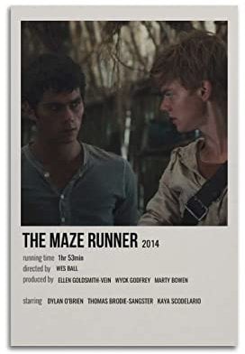 The Maze Runner Film-Leinwand-Poster, Raumdekoration, ästhetisches Poster, künstlerisches Poster für Schlafzimmer, Wohnzimmer, Wände, 30 x 45 cm, ungerahmt