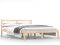 vidaXL Massivholzbett Bettgestell Bett Holzbett Doppelbett Bettrahmen Lattenrost Schlafzimmerbett Schlafzimmermöbel Kiefer 140x190cm