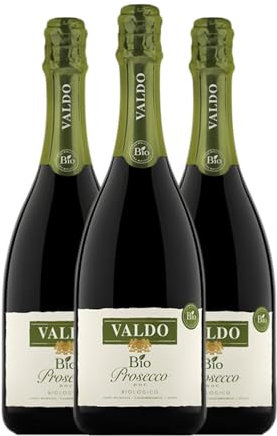 Valdo Bio Glera Brut Prosecco 75 cl (Schachtel mit 3 Flaschen von 75 cl)