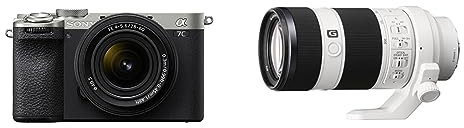 Sony Alpha 7CII Cámara sin Espejo Full-Frame y Objetivo Zoom estándar Compacto SEL2860 con Sony FE 70-200 mm f/4 G OSS