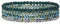 GoPaw Damen Kristall Perlen Armband,Mehrschichtiges Steine Armband,Perlen Armbänder,Paar/Freundschafts/Partner Armbänder (GrüNer)