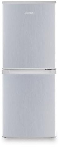 electriQ 155 Litre 50/50 Freestanding Fridge Freezer - Silver