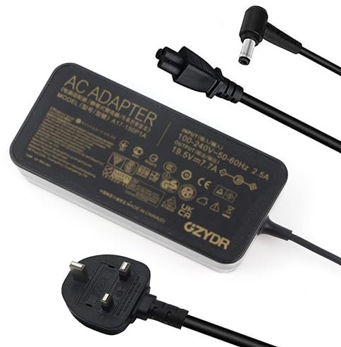 150W 19.5V 7.7A Charger A17-150P1A A17-150P2A ADP-150NB Compatible for ASUS ROG GL503G GL503GE GL703G GL703GE GL703GS GL703V GL703VD GL703VM GL503V GL503VD GL503VM FX504GM G53S G53SX G53J Laptop Power