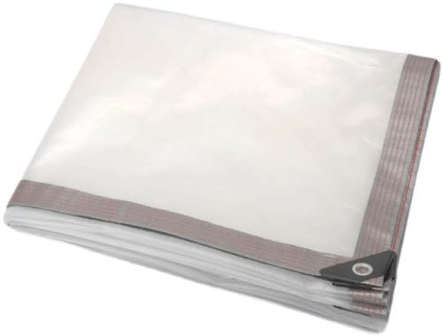Bâche Imperméable avec Oeillet Transparente 1x5m, Bache de Protection Exterieur, Bâches Transparentes, Bâches de Protection Renforcés Indéchirable, pour Serre de Jardin