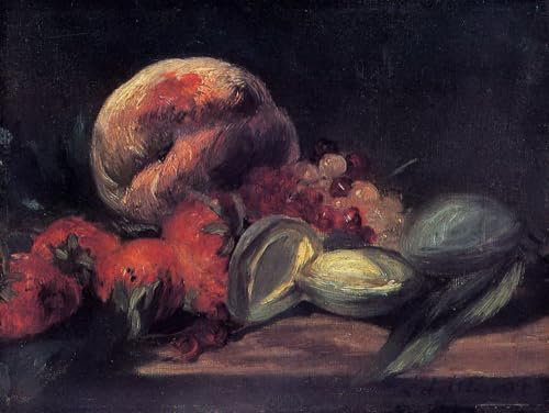 22 pinturas al óleo, almendras, grosellas y melocotones, Eduard Manet, impresionismo, naturaleza muerta, decoración artística sobre lienzo, obras famosas 01, £70-£1500 pintadas a mano por profesores