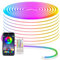 MMEEVT 15m Neon Led Strip - Flexibler Led Streifen, Fernbedienung/APP Steuerung, IP67 Wasserdichte RGB Rope Light Mit Music Sync für Schlafzimmer, Raum und Außendekoration