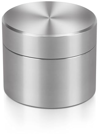 Torchesy Smell Proof Container Cnc Small Tins with Lids Smell Proof Jar Box Mini Spice Containers Tea Storage Coffee Tea Sugar Set Smell Proof Pot(1 x S)