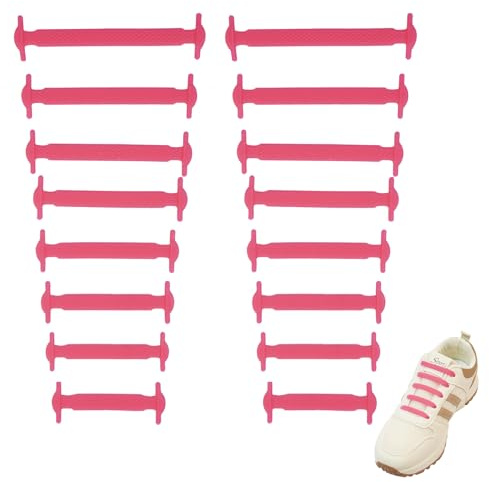 SUBAUM Lacci Scarpe Elastici Senza Nodo per Bambini e Adulti Stringhe Elastiche Lacci in Gomma Impermeabile per Scarpe da Ginnastica Stivali e Scarpe Casual