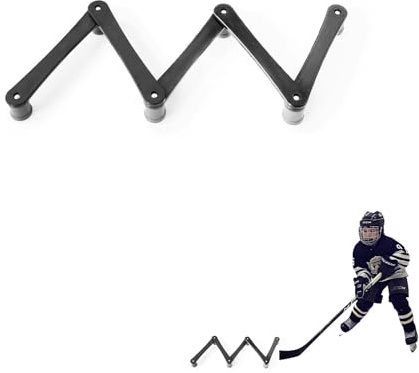 Fenduoer ICY Hockey-Trainingsstab-Handling-Werkzeug, leicht, tragbar, verstellbar, für Puckkontrolle, Reaktionszeit und Koordination (5 Abschnitte)