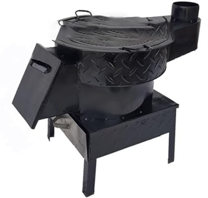 KUOYTT Estufa de leña para Acampar Estufa de leña de Placa de Acero Engrosada Estufa de leña para Acampar de Alta Resistencia para calefacción Interior y Exterior y Cocina Diaria