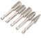Sanding Drill Bit, Round Files for Metal Die Grinder Bits 5Pcs File 1/4in Hex Shank Double Cut Metal Grinder Drill Bit Set Die Grinder Bits for Carving Polishing Engraving