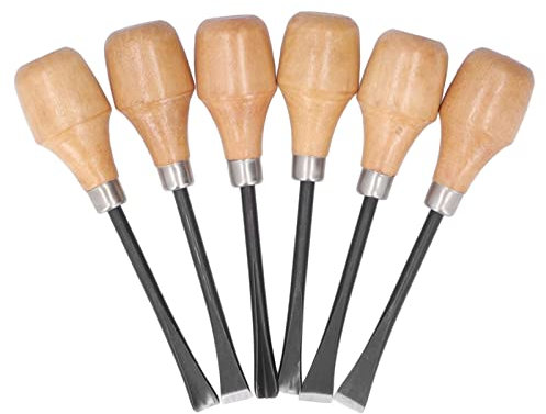 Holzschnitzmeißel-Set, Ergonomischer Buchengriff, Scharfe und Langlebige Klingen, für Holzdrehen, Schnitzen und Innovation