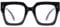 Übergroße Quadratische Lesebrille für Damen Herren, Stylisch Anti Blaulicht Lesehilfen Sehhilfe Brille, Gross Rahmen Computerleser，Geeignet für Menschen mit großen Köpfen und großen Gesichtern