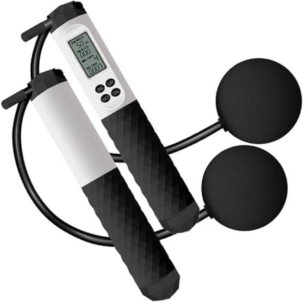Cuerda de saltar electrónica para contar, cuerda de saltar con contador de fitness, equipo de entrenamiento en casa duradero