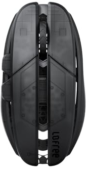 LOFREE Hypace Ultra-Leichtgewichtige Gaming-Maus (47g), PAW3950 Sensor, 40K DPI, 8K Polling Rate, Magnesium-Legierung, Tri-Modus (Bluetooth/2.4GHz/Kabel), 100h Akku für PC/Mac (Tiefschwarz)