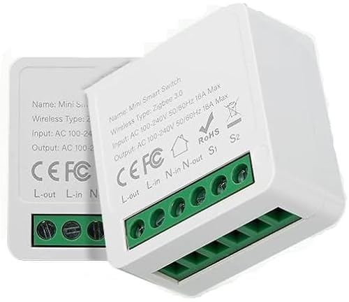 Kraslaw Zigbee Unterputz-Relais mit Energiemessung | Zigbee 3.0 Smart Modul, 16A, 3500W | Zigbee Hub Erforderlich | kompatibel mit Tuya, Smart Life, Alexa, Google Assistant