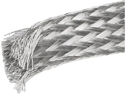 Earth Cables,grounding wire 1 Meter Tinned Pure Copper Braid Lead Wire Bare Ground Cable High Flexibility Flat Conductive Tape Squares .5-12mm2(12mm Width 6mm2)