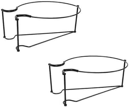 zeryor - Supporto per piante in metallo da appendere, portavasi per ringhiera per balcone esterno, recinzione, terrazzo, veranda, supporto in ferro staccabile per piante piccole (2 pezzi)