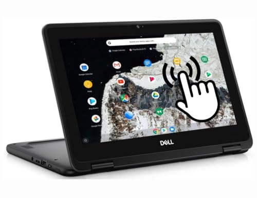 Dell Chromebook 11 3100, laptop touch 2 in 1, schermo HD da 11,6, Intel Celeron N4020, 4 GB di RAM, SSD 32 GB, tastiera QWERTY giapponese, Chrome OS (ricondizionato)