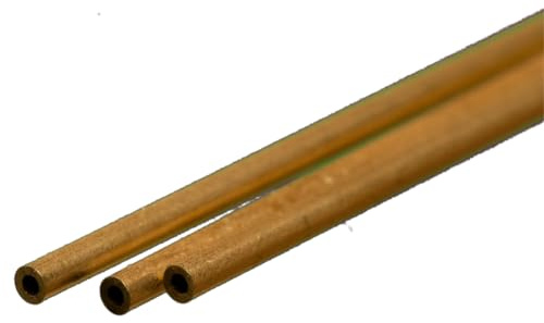 K&S 8125 3PK1/16x12 BRS RND Tube, 1/16x 12