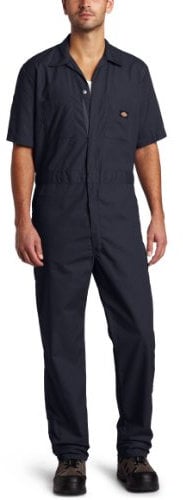 Dickies Herren Kurzärmeliger Overall Arbeitsoverall, Dark Navy V1, Small