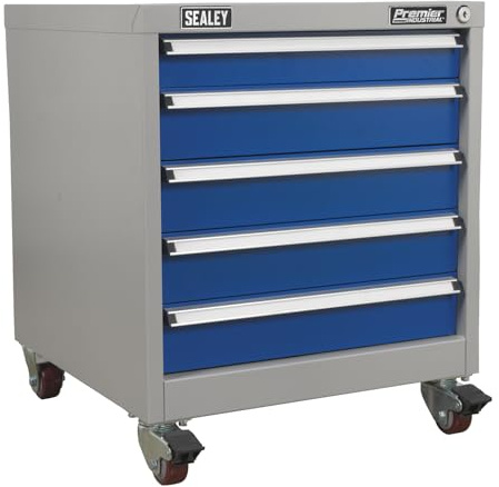 Sealey Api5657A Mobile Industrial Cabinet 5 Drawer