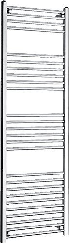 Crown Victorian Chrome White 500 x 945mm Heated Towel Rail Warmer Radiator