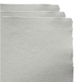 Khadi handgefertigt 100 % Rag Aquarellpapier 320: rau: packen Sie 20 Blatt A4