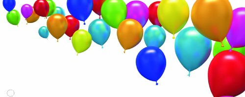 Unbekannt 50 Ballonflugkarten bunte Luftballons mit Textfeld
