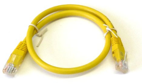 Yellow 1m GIGABIT Network LAN Cable Cat6 Patch Internet Data RJ45 Ethernet Lead