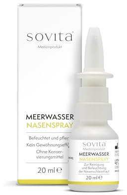 Meerwasser Nasenspray, Zur Reinigung und Befeuchtung der Nasenschleimhaut, Mit speziellem APF-Filtersystem ohne Rückverkeimung, 20 ml
