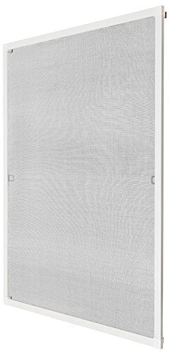 TecTake® mosquiteras Ventana, Tela mosquitera, mosquiteras Ventanas Aluminio, Red antimosquitos Ventana, mosquitera Ventana Ajustable, Resistente y Transpirable - 120 x 140 cm Blanco