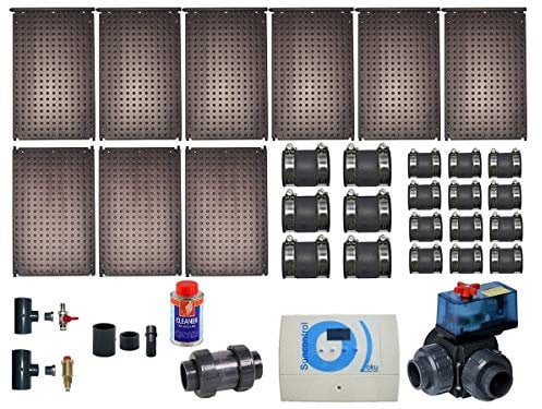 Pool Schwimmbad OKU KOMPLETTSET für 40 m² Wasserfläche Poolheizung incl. Regelung, 3 Wege Ventil, Filter usw.