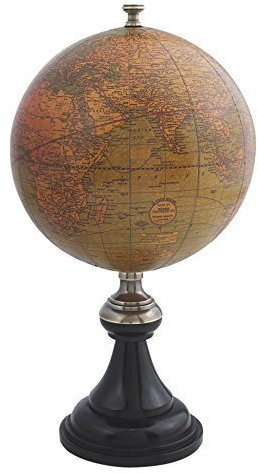 linoows Kleiner Gründerzeit Schreibtisch Globus, Weber Costello USA um 1900