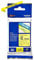 Brother TZe-611 Labelling Tape Cassette, 6 mm (W) x 8 m (L), Laminated, Brother Genuine Supplies - Black on Yellow
