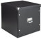 Aufbewahrungsbox Transportbox Aufbewahrungskiste | Schwarz | 33,5x33x32 cm