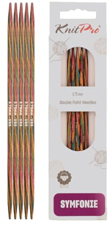 KnitPro K20136 Sockennadel, Holz, Mehrfarbig, 3,75 mm