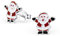 Monkimau Mädchen Ohrringe Weihnachtsmann Ohrstecker aus 925 Sterling Silver Silber