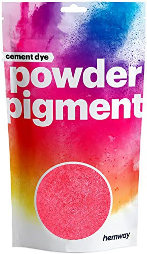 Hemway Cement Dye Powder Pigment Concrete Color Render Mortar Pointing Powdered Brick Toner Plaster - Metallic Red - 50g / 1.75oz