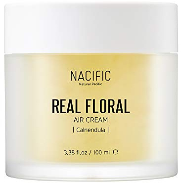 NACIFIC Real Calendula Floral Air Cream 100ml - Beruhigende Feuchtigkeitscreme mit Calendula-Extrakt für Empfindliche Haut