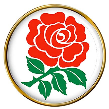 English Rose Pin Badge