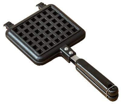 Baffect Stove Top Waffle Iron Plates, Deep Fill Non-Stick Teflon Coating Traditional Belgian Waffle Maker for Easy Clean,Waffle Baking Pan Bakeware for Snacks Breakfast Lunch