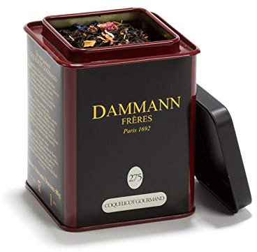Dammann Coquelicot - Thés noirs mêlés de pétales de fleur, aux arômes coquelicot, boîte 80g - Damm