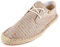 Alexis Leroy Espadrilles Herren Slip On Casual Espadryle mit Schnürung mit Schnürung Orange 43 EU