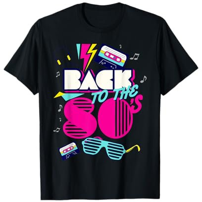 Retour des années 80's male Tees Vintage Retro I Love 80's Graphic Design T-Shirt