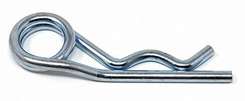 Design61 2x Federstecker 8mm x 130 mm Doppelt Federsplint Federvorstecker Galvanisch Verzinkt