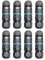 Kabelverbinder Wasserdicht IP68 für Ø5-12 mm Kabeldurchmesser, 3-polig Erdkabel Verbindungsmuffe Abzweigdose, Verteilerdose Außen Schwarz für Garten, Outdoor, Boden, Dach (3-polig 8p)